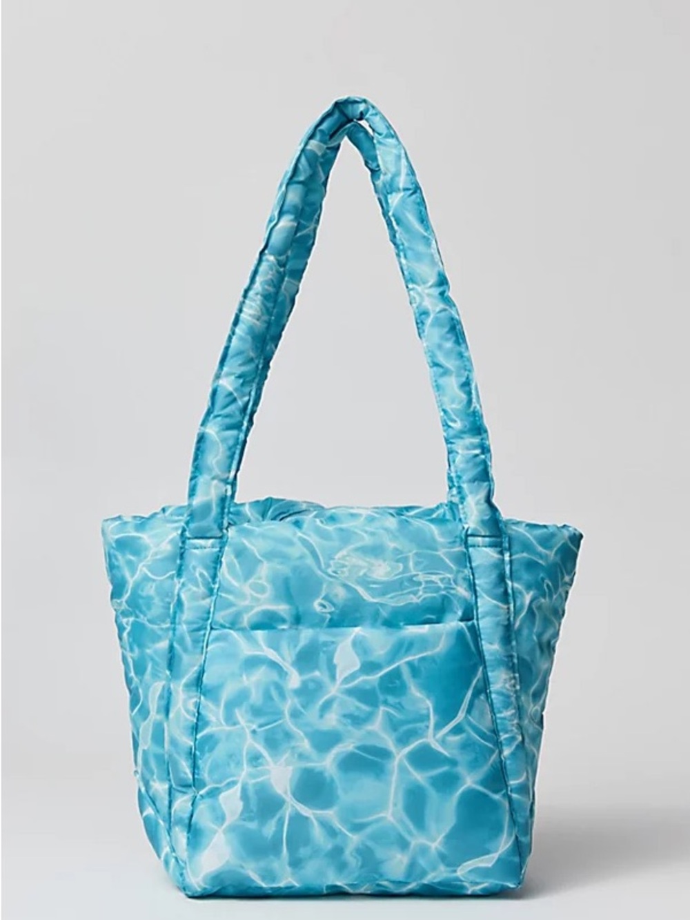 NWOT BAGGU Puffy Mini Tote Bag - Pool